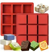 Palksky Silicone Soap Molds Square Mold, Handmade Fall Soap Molds for Soap Making, Silicone Molds...