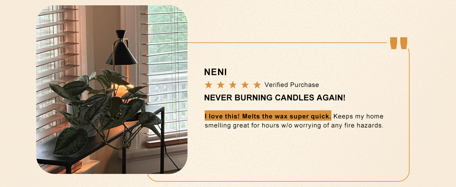 candle warmer lamp black