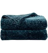 blunique Chenille Throw Blanket for Couch, Cozy Soft Blanket Lightweight Decorative Throw for Liv...