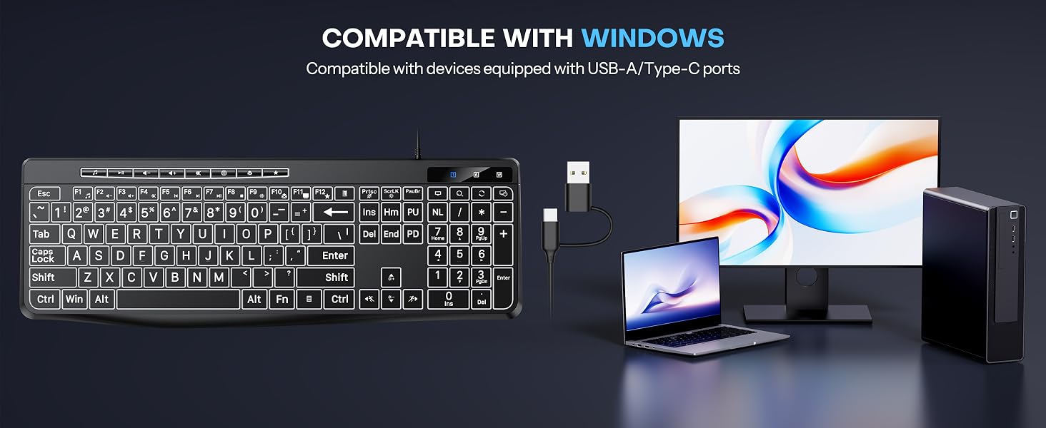 Wired Computer Keyboard