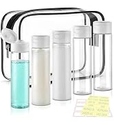 Cosywell Travel Bottles for Toiletries Pre-Printed Shampoo Bottles TSA Approved Travel Size Conta...
