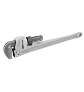 HURRICANE Aluminum Pipe Wrench, 24 Inch | Heavy Duty, Adjustable Plumbing Wrench, Straight Handle...