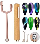 Magnetic Tools Set for Cat Eye Gel Nail Polish: 3 IN 1 Wooden Handle Nail Magnet,Multifunctional ...