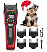 Grimgrow Dog Clippers Pet Shaver for Heavy Thick Coats, Low Noise Cat Grooming Kit Rechargeble Do...