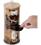FABROK Scrunchies Holder Stand for Girls, Large Hair Tie Accessories Organizer Box with Wood Lid,...