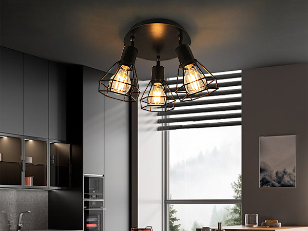 3-light track lighting