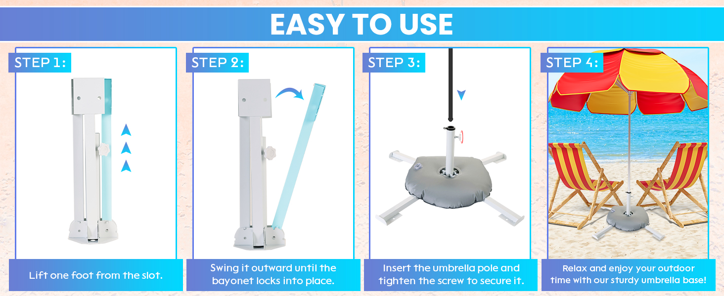 portable umbrella with stand