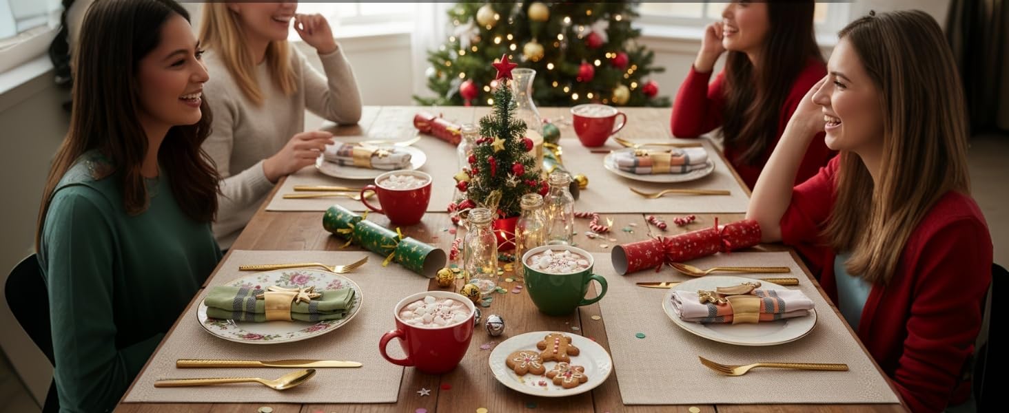 beige placemats