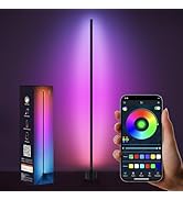 NAHIPO RGB LED Corner Lamp with Music Sync - 16 Million Colors Ambience Light, Smart App & Remote...