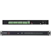 UltraPoE 1U Rack Mount Power Supply – 18-Channel 12V 20A DC Output with Reset Fuse, 4ft Replaceab...