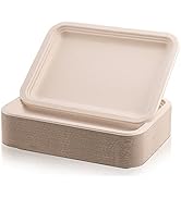 Lawei 50 Pack 14 Inch Paper Plates