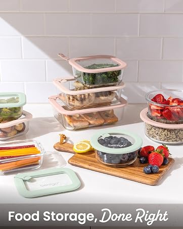 food storage, glass storage, meal prep