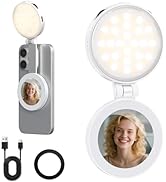 VRIG Magnetic Selfie Light for iPhone, Stretchable - 180° Flips - Stepless Adjustment of Color Te...
