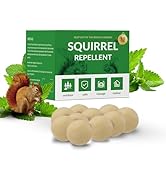 Squirrel Repellent Outdoor, Chipmunk Repellent, Squirrels Deterrent for Attic, Mint Squirrel Dete...