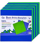 Pairez Toys Classic Base Plates for Building, 10" x10” Baseplates Multipack, Compatible with All ...