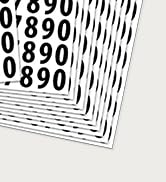 1200 PCS Number Stickers, 1