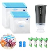 MOMODA Sous Vide Cooking Bags - Set of 20 | BPA-Free Reusable Vacuum Seal Bags with Air Valve for...