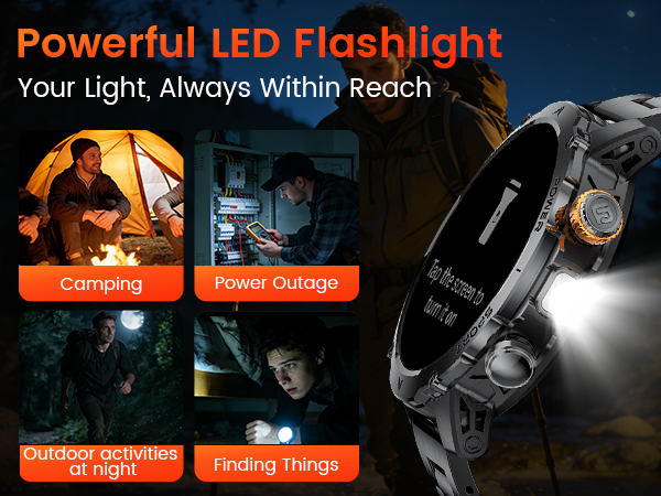 smartwatch for men big face watch for men mens work watch