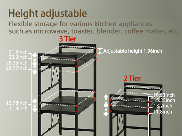 microwave oven rack shelf