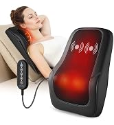 Beleduc Shiatsu Back Massager with Heat, Back Massager for Back Pain Deep Tissue, Vibration Massa...