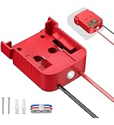Kzreect Battery Adapter with Switch, Over-Discharge Protection, Compatible with Milwaukee 18V Bat...