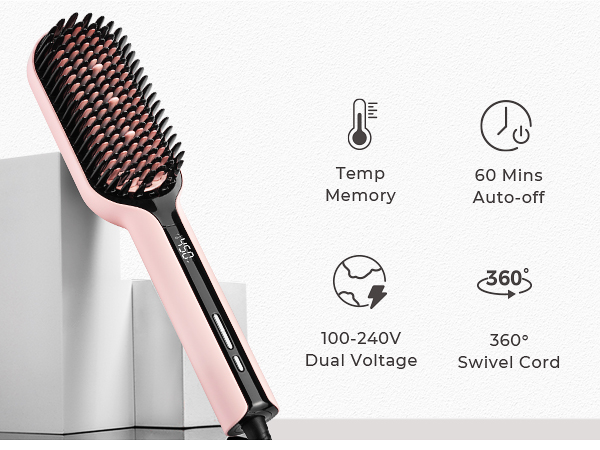 electric hair straightener brush