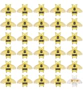 PH PandaHall 30pcs Golden Bee Brooch Pins for Women Fashion Cute Yellow Black Crystal Honeybee Bu...