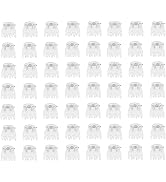 50 Pcs Plant Support Clips,Plant Orchid Clips Flowers Support Clear Fixer for Garden Vine Stem Pl...