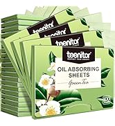 Teenitor 2400 Counts Oil Absorbing Sheets for Face, Oil Blotting Sheets for Face, Green Tea Oil A...