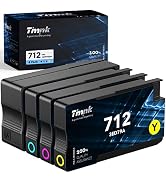 Timink 712 Ink Cartridges High Yield Replacement for 712XL Combo Pack, Compatiable with DesignJet...
