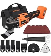 Brushless Oscillating Tool Compatible for DEWALT Battery,6 Variable Speed Cordless Oscillating Mu...