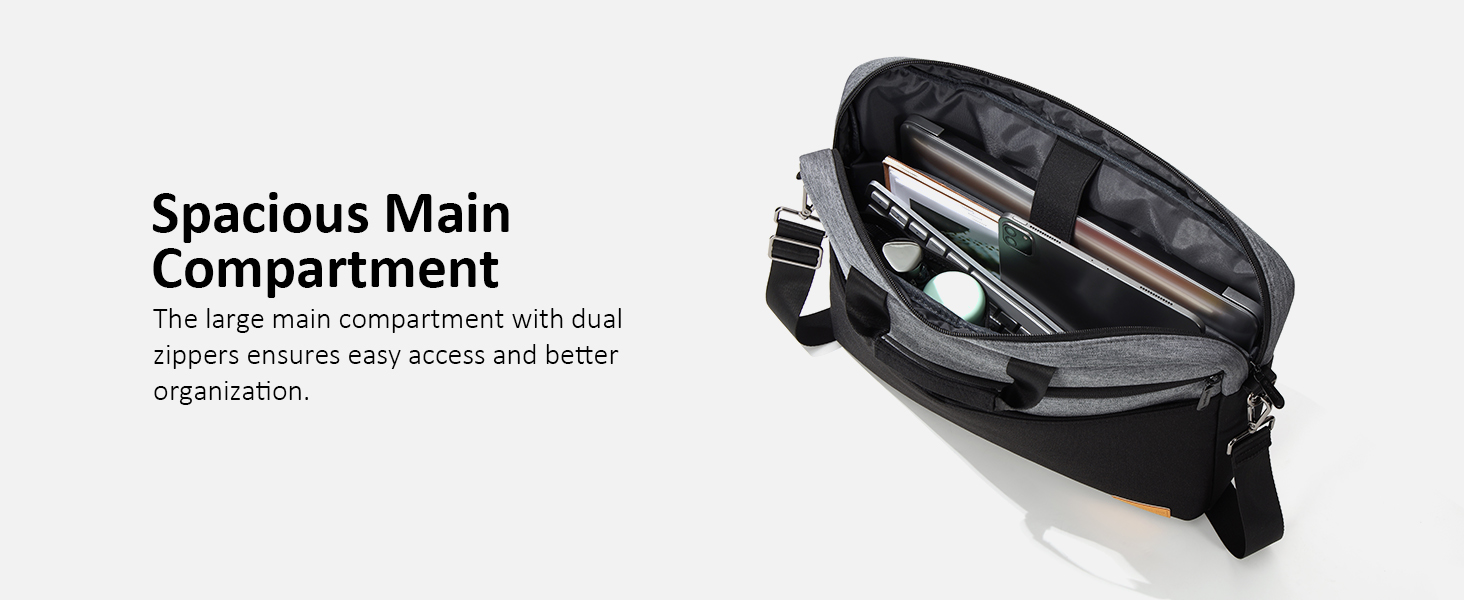 grey laptop bag