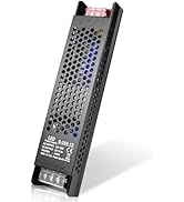LED Driver 12V 200W 16.6A Slim LED Power Supply, AC 100-250V to 12V DC Adapter, Constant Voltage ...