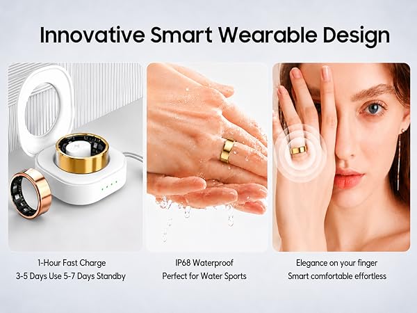 Long Battery Life & IP68 Waterproof & Comfortable