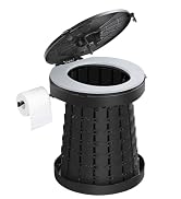 TRIPTIPS 2025 New Upgrade Retractable Portable Toilet Foldable with Soft Cushion Height Adjustabl...