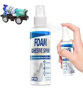 JAOJAO 120ml Foam Adhesive Spray, Foam Glue, Heavy-Duty Bond, Water-Based Safe Transparent After ...