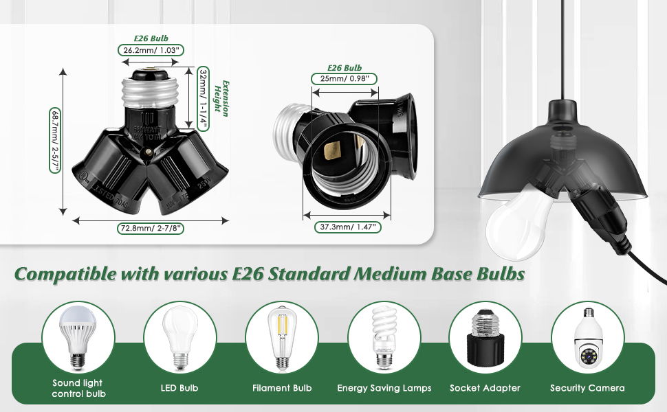 light bulb splitters