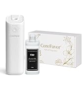 CoreFavor Waterless Essential Oil Diffuser with 120ml Oil, Portable Battery-Operated Cold Air Aro...