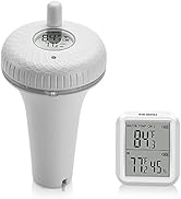Inkbird Wireless Pool Thermometer and Receiver Set, Updated Version Floating Thermometer with Eas...