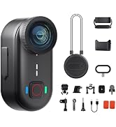 Apexcam K80 Thumb Action Camera, POV mini Body Camera 4K with Action Pod & Built-in 64GB, 20MP Wi...