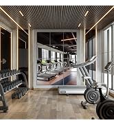 Vlush Home Gym Mirror Tiles 11'' x 11'' x 12PCS Adhesive Full Body & Full Length Mirror Wall Moun...