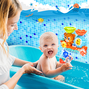 Bear Toddler Bath Toys-Interactive & Educational kids Bath Water Toys for toddlers 1-3/2-4 years