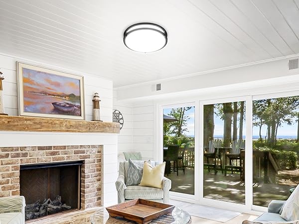 Flush Mount LED Ceiling Light Fixture