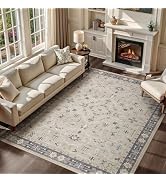 WITSHOCK 8x10 Area Rugs for Living Room, Washable Non Slip Rugs for Bedroom Dining Room Office, S...