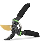Yesker Pruning Shears for Gardening 8.5" Professional Bypass Garden Scissors Yard Clippers with S...