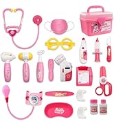 PJG Doctor Kit for Toddlers 3-5, Pretend Doctor Kids Play Set and Stethoscope Ages 3-6 ,Doctor Ki...