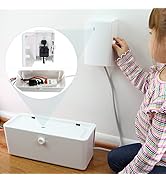 Power Strip Cover and Outlet Cover Box - Effectively Baby Proofs Power Strip and Electrical Outle...