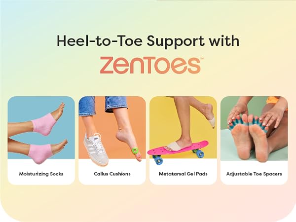 heel to toe relief with zentoes