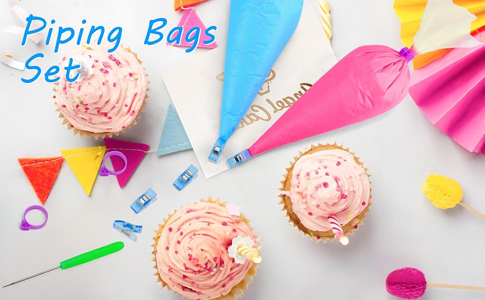 piping bags and Clips