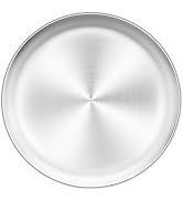 TeamFar Pizza Pan, 12 inch Pizza Pan Stainless Steel Pizza Oven Pan Tray | Round Pizza Baking Pan...